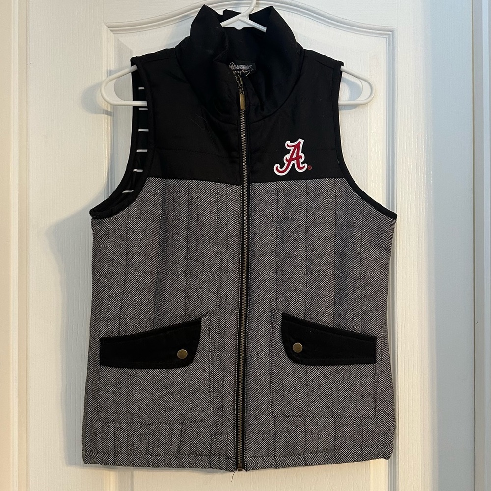 🆕 NWT Gameday Couture Quilted NCAA Alabama Football Vest Small